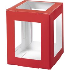 folia Mini-Laternen-Zuschnitt 100 x 100 x 120 mm rot 5...