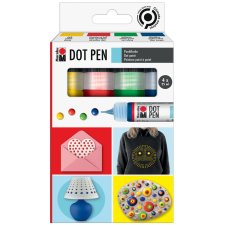 Marabu Punktfarbe Dot Pen 4 x 25 ml farbig sortiert