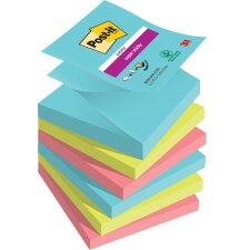 Post-it Haftnotizen Super Sticky Z-Notes 76 x 76 mm...