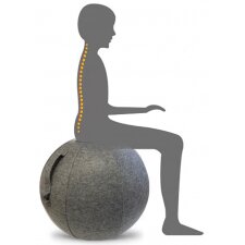 UNILUX ergonomischer Sitzball ERGO SPHERE grau