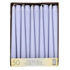 STARPAK Leuchterkerzen 22 mm flieder 50er Pack