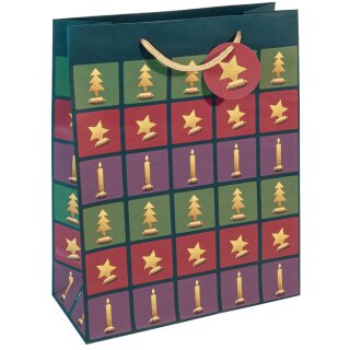 sigel Weihnachts-Geschenktüte "Cut-out style" groß