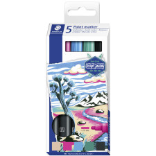 STAEDTLER Lumocolor Acrylmarker paint marker 5er Etui