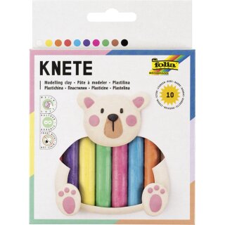 folia Kinderknete 10 Stangen 220 g farbig sortiert