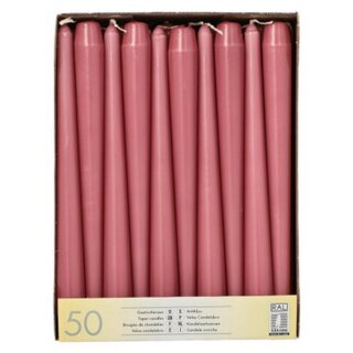 STARPAK Leuchterkerzen 22 mm altrosa 50er Pack