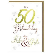 SUSY CARD Geburtstagskarte - 70. Geburtstag "Schrift"