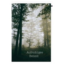 SUSY CARD Trauerkarte "Wald im Nebel"