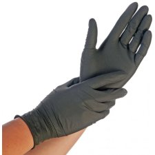 HYGONORM Nitril-Handschuh SAFE FIT L schwarz puderfrei...