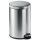 DURABLE Tret-Abfalleimer Edelstahl rund 20 Liter silber