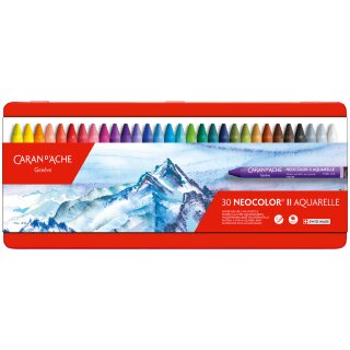 CARAN DACHE Aquarell-Wachsmalstift NEOCOLOR II 30er Etui