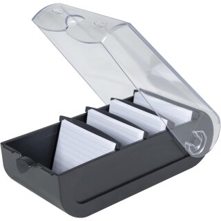 EXACOMPTA Lernkartei BunnyBox A8 schwarz inkl. 100 Karteikarten