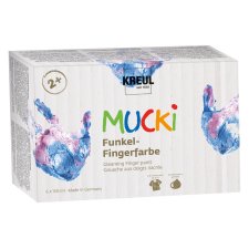 KREUL Funkel-Fingerfarbe "MUCKI" 150 ml 6er-Set