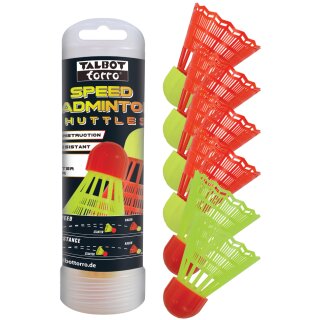 TALBOT torro Speed Badminton Shuttles/Bälle 6er Pack