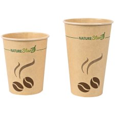 NATURE Star Papier-Kaffeebecher "Mocca" 0,2 l braun
