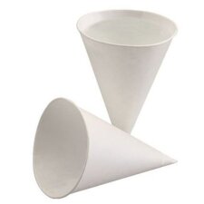 PAPSTAR Spitzbecher aus Zuckerrohrpapier weiß 120...