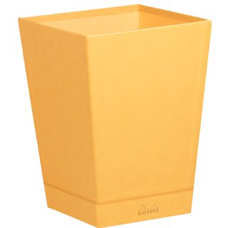 RHODIA Papierkorb aus Kunstleder taupe