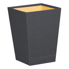 RHODIA Papierkorb aus Kunstleder taupe