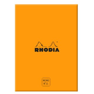 RHODIA Memoblock No. 11 85 x 115 mm liniert orange