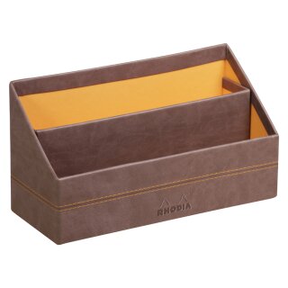 RHODIA Briefhalter RHODIARAMA 2 Fächer schokolade