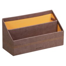 RHODIA Briefhalter RHODIARAMA 2 Fächer schokolade