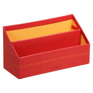 RHODIA Briefhalter RHODIARAMA 2 Fächer mohnrot