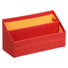 RHODIA Briefhalter RHODIARAMA 2 Fächer mohnrot