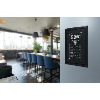Securit Kreidetafel UNIVERSAL mit Holzrahmen buche