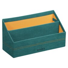 RHODIA Briefhalter RHODIARAMA 2 Fächer pfaugrün