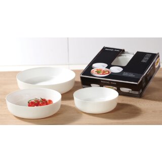 Ritzenhoff & Breker Schalen-Set "FRESH" 3-teilig aus Glas weiß