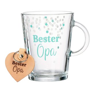 Ritzenhoff & Breker Teebecher-Set "BESTER OPA" 2-teilig aus Glas