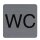 EXACOMPTA Hinweisschild "WC"