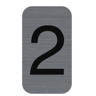 EXACOMPTA Selbstklebeschild Zahl "2" 25 x 44 mm