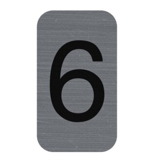 EXACOMPTA Selbstklebeschild Zahl "6" 25 x 44 mm