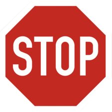 EXACOMPTA Klebeschild / Hinweisschild "STOP"