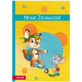 ROTH Zeugnismappe "Fredo & Fitzi" DIN A4 mit Design inkl. 10 PP-Hüllen
