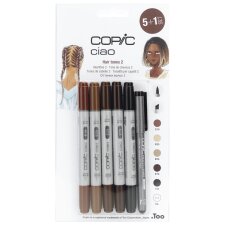COPIC Marker ciao 5+1 Set "Hair Tones 2"