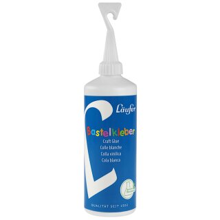 Läufer Bastelkleber 100 g Flasche mit Verstreicher