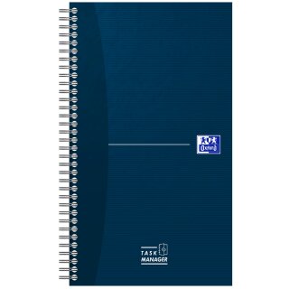 Oxford Office Essentials TaskManager 141 x 246 mm blau 115 Blatt