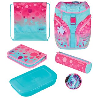 herlitz Schulranzen SoftLight Plus GREENline "Pink Bubbles"