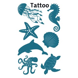 AVERY Zweckform ZDesign KIDS Tattoos "Sealife" 1 Blatt à 7 Tattoos
