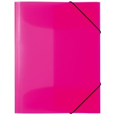 HERMA Eckspannermappe aus PP DIN A4 neon-pink