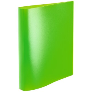 HERMA Ringbuch DIN A4 2-Ring neon-grün transluzent
