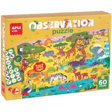 agipa Beobachtungspuzzle Junior "Die Savanne" 60 Teile