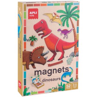 agipa Magnetspeil "Dinosaurier" 52 Magnets mit Magnetbühne