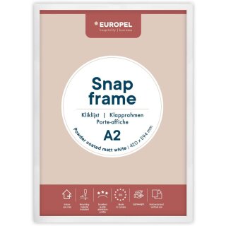 EUROPEL Plakatrahmen DIN A2 weiß