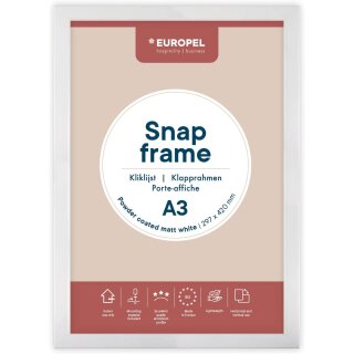 EUROPEL Plakatrahmen DIN A3 weiß