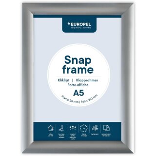 EUROPEL Plakatrahmen DIN A5 25 mm silber eloxiert