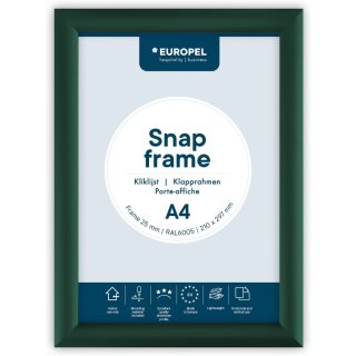 EUROPEL Plakatrahmen DIN A4 25 mm grün