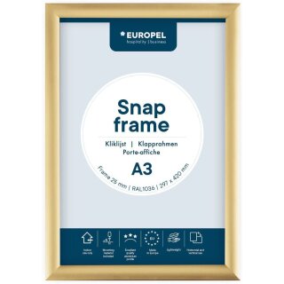 EUROPEL Plakatrahmen DIN A3 25 mm gold
