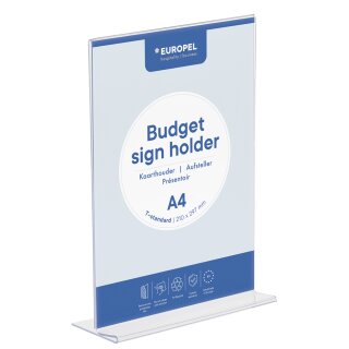 EUROPEL Tischaufsteller Budget DIN A4 gerade